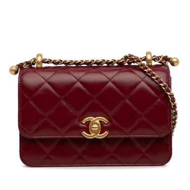 Red Chanel Mini Perfect Fit Flap Bag