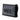Black Chanel Large Quilted Tweed PVC Logo Wristlet Clutch