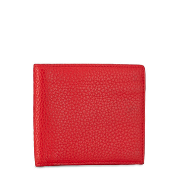 Red Bottega Veneta Leather Bifold Wallet