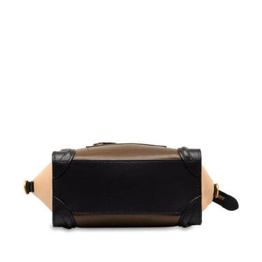 Brown Celine Nano Luggage Tricolor Tote Satchel - Atelier-lumieresShops Revival
