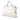 White Gucci Medium Calfskin Bamboo Daily Satchel