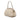 Beige Prada Goatskin Madras Cerniera Frame Handbag