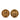 Gold Chanel Gold Plated CC Round Clip On Earrings