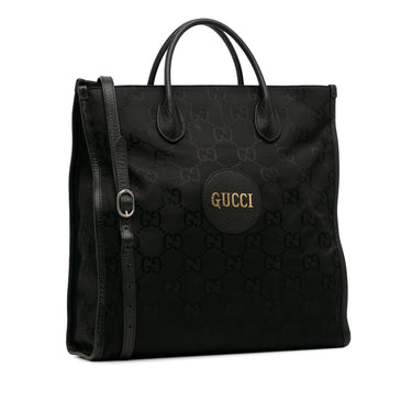 Black Gucci GG Nylon Off The Grid Satchel - Designer Revival