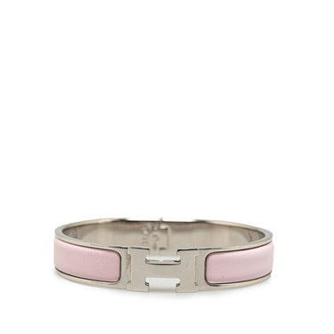 Pink Hermès Clic H Bracelet