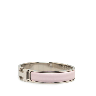 Pink Hermès Clic H Bracelet