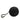 Black Chanel New Travel Line Nylon Round Pouch