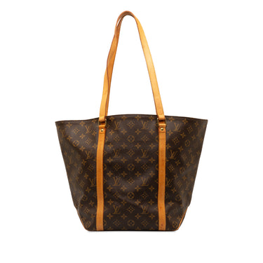 Brown Louis Vuitton Monogram Sac Shopping Tote Bag - Designer Revival