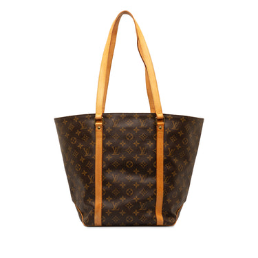 Brown Louis Vuitton Monogram Sac Shopping Tote Bag - Designer Revival