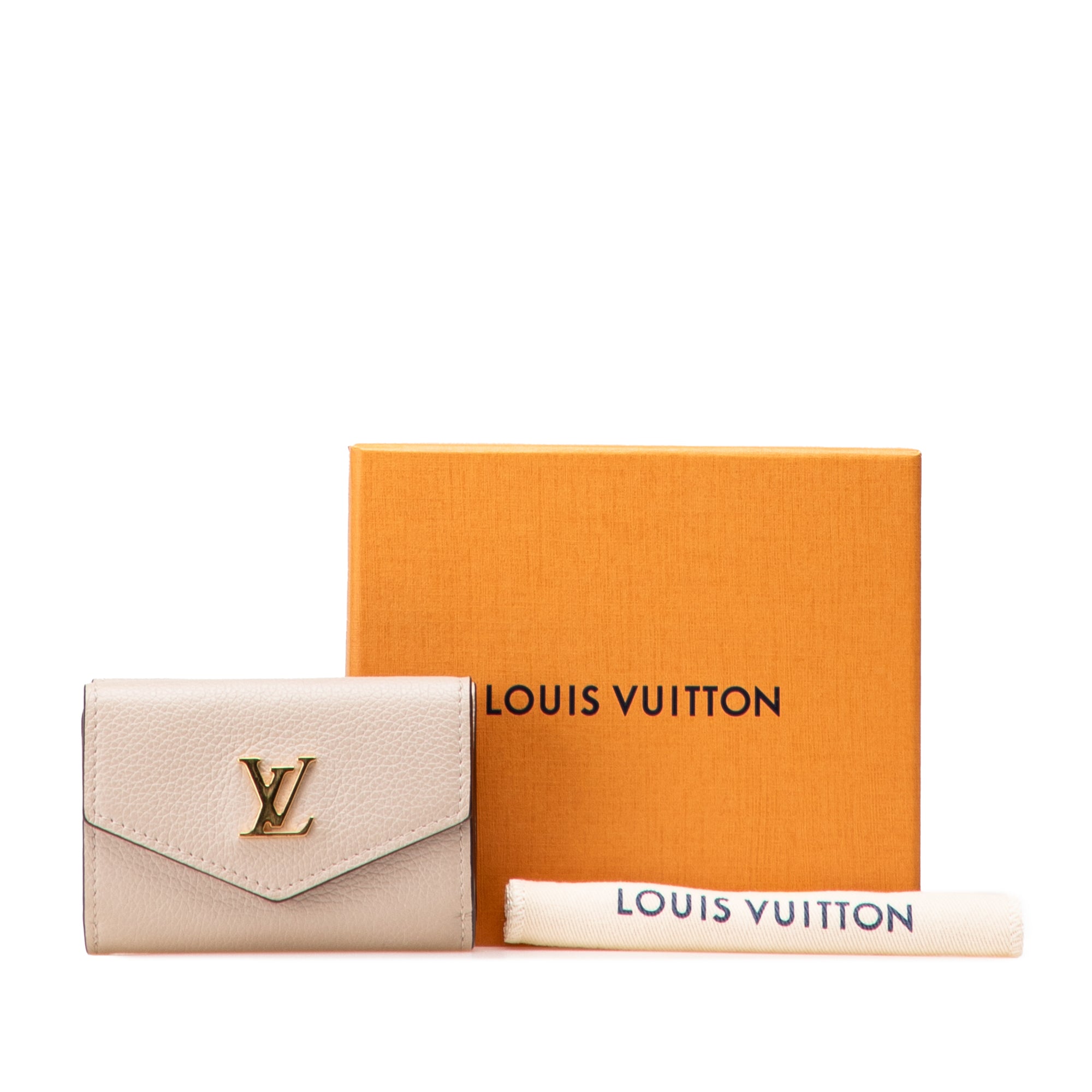 先行予約【LOUIS VUITTON】LOCKMINI WALLET LOUIS VUITTON Calfskin Lockmini Wallet Greige 1670082