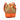 Orange LOEWE Small Raffia and Calfskin Balloon Bucket Bag