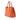 Orange Prada Medium Saffiano Cuir Double Handle Satchel