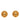 Gold Chanel CC Gold Plated Round Clip On Earrings
