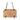 Beige Bottega Veneta Textured Leather Whipstitch Duo Shoulder Bag