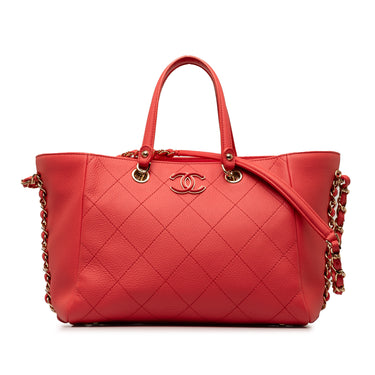Pink Chanel Small Bullskin Neo Soft Shopping Tote Satchel - Designer Revival
