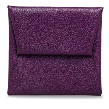 Purple Hermes Evercolor Bastia Coin Pouch - Designer Revival