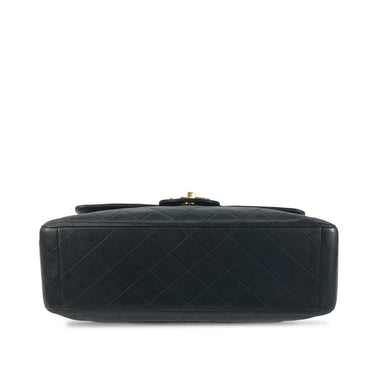 Black Chanel Maxi XL Lambskin Single Flap Shoulder Bag - Designer Revival