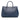 Blue Prada Large Saffiano Lux Galleria Tote Satchel - Designer Revival