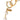 Gold Chanel Gold Plated Faux Pearl Chain Necklace