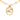 Gold Chanel CC Gold Plated Oval Pendant Necklace