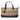 Brown Burberry Haymarket Check Canvas Handbag