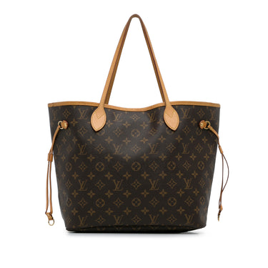 Brown Louis Vuitton Monogram Neverfull MM Tote Bag - Designer Revival