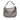 Gray Burberry Supernova Check Coated Canvas and Metallic Leather Shoulder Bag