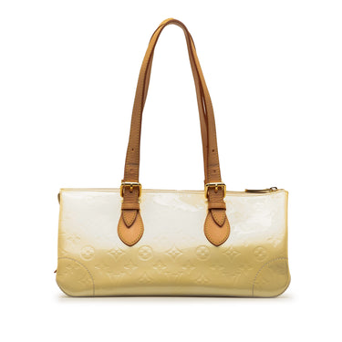 White Louis Vuitton Monogram Vernis Rosewood Avenue Shoulder Bag - Designer Revival