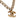Gold Chanel CC Gold Plated Letters Pendant Necklace