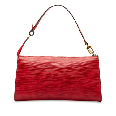 Red Louis Vuitton Epi Pochette Accessoires Shoulder Bag