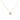 Gold Chanel CC Gold Plated Pendant Necklace