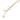 Gold Chanel Gold Plated CC Rhinestones Star and Ball Pendant Necklace