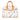 White Louis Vuitton Monogram Multicolore Trouville Handbag