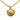 Gold Chanel Gold Plated CC Round Mirror Pendant Necklace - Designer Revival