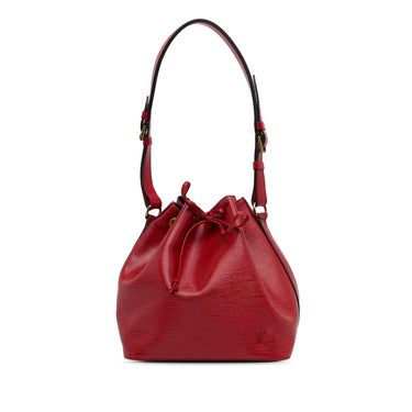 Red Louis Vuitton Epi Petit Noe Bucket Bag - Designer Revival