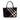 Black Burberry Supernova Check Wool Handbag