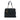 Black Chanel Large Chevron Surpique Iridescent Calfskin Tote