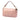Pink Fendi Zucca Embossed Leather Baguette Satchel