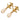 Gold Chanel CC Gold Plated Faux Pearl Swing Clip On Earrings