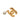 Gold Chanel CC Gold Plated Strass and Faux Pearl Drop Brooch