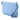 Blue Gucci Pebbled Calfskin Swing Wristlet Pouch