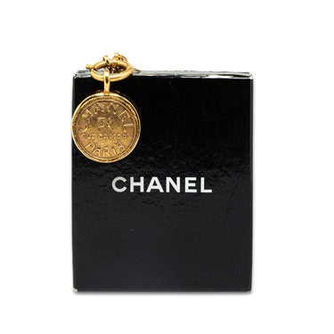 Gold Chanel 31 Rue Cambon Pendant Necklace