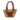 Beige LOEWE Small Raffia Anagram Basket Tote