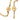 Gold Chanel CC Gold Plated Medallion Station Necklace