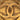 Gold Chanel CC Gold Plated Round Clip On Earrings