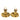 Gold Chanel CC Gold Plated and Strass Round Clip On Earrings