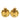 Gold Chanel CC Gold Plated and Strass Round Clip On Earrings