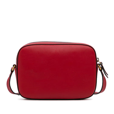 Red Gucci Webby Bee Crossbody Bag - Designer Revival