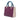 Purple Dior Medium Tricolor Lambskin Cannage Lady Dior Satchel