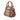 Brown Burberry Small Leather Trimmed House Check Canvas Bridle Orchard Satchel